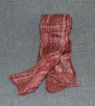Merino Wool and Silk Women's Felted Scarf. Color is Pomegranate Red