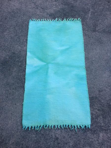 Mint Green 100% Organic Cotton Rug, Washable and Dryable picture