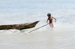 Boy and Canoe