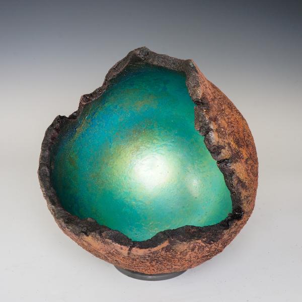 Turquoise and Terracotta Glowing Stone picture