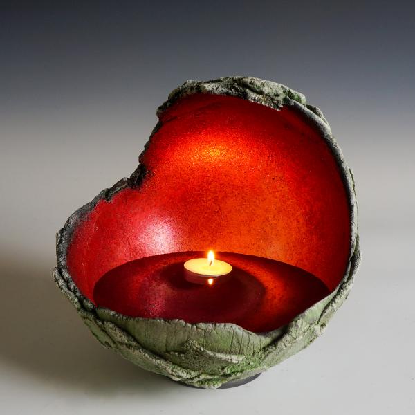 Rose Red Glowing Stone
