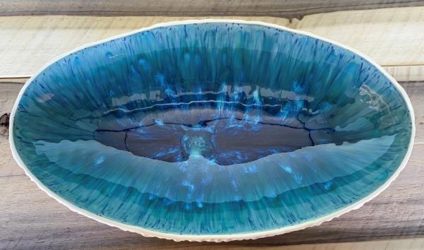 Anemone Oval Bowl in Shallow Seas picture