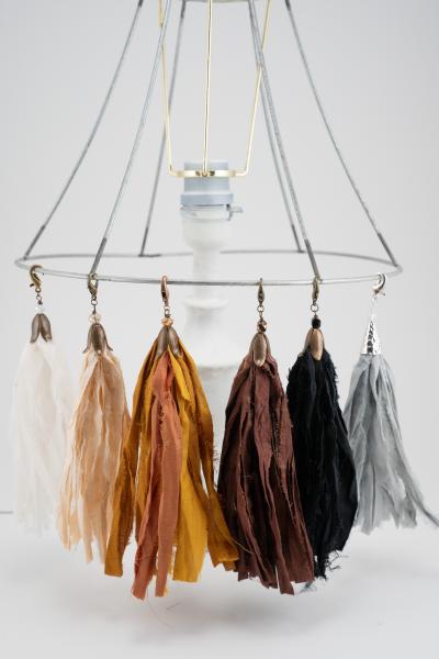 Tassels--neutrals (whites, blacks, browns) picture