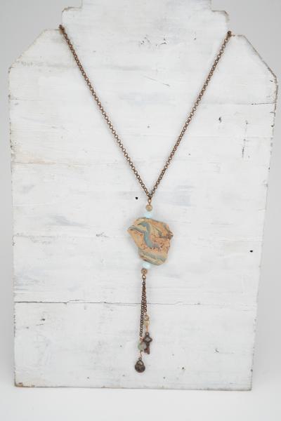 Aqua Terra pendant necklace with dangles