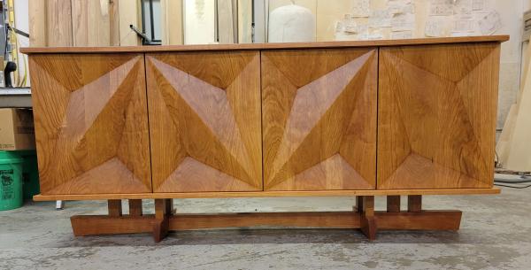 geometric console cabinet picture