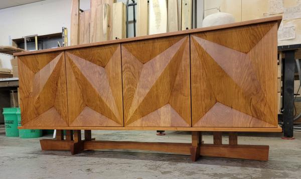 geometric console cabinet picture