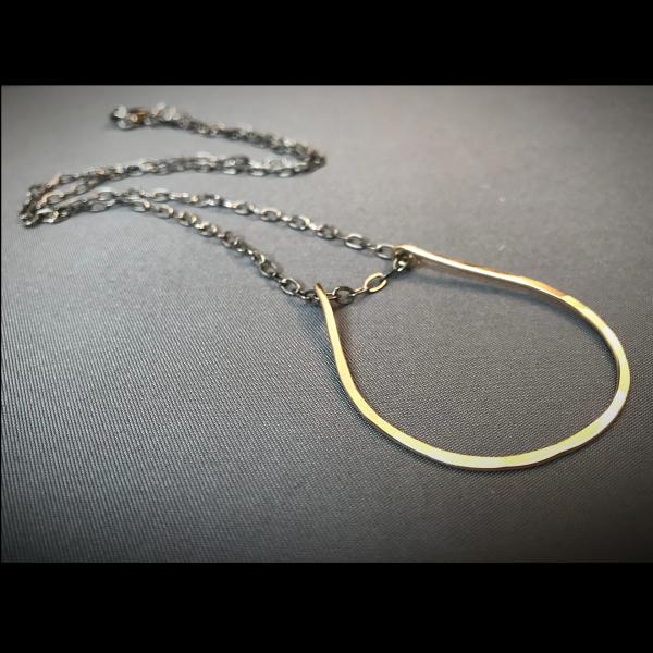 Horseshoe Necklace/ Mixed Metals picture