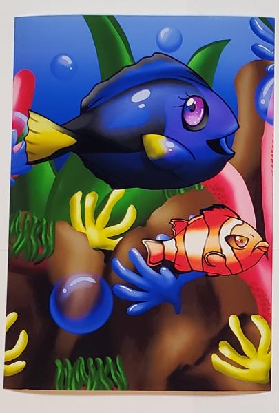 Coral Reef Fish 5x7 Art Print