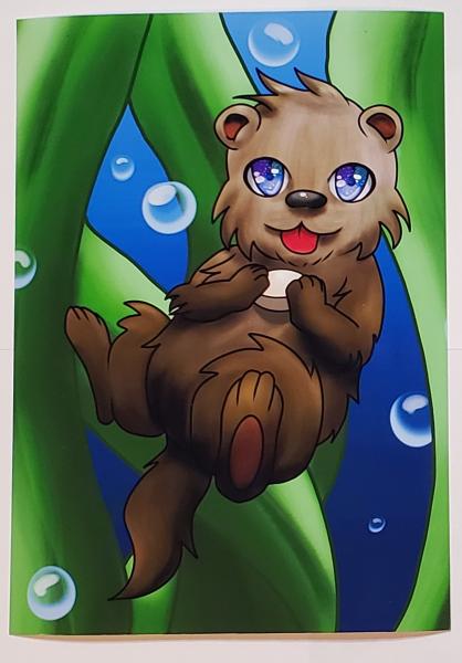 Sea Otter 5x7 Art Print picture