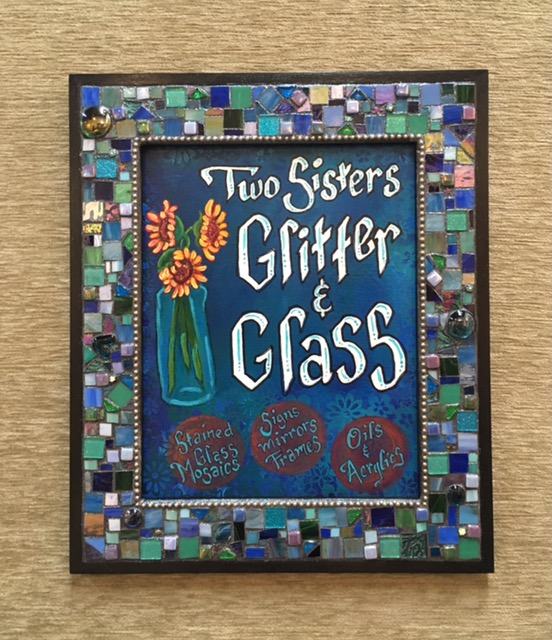 Two Sisters Glitter and Glass