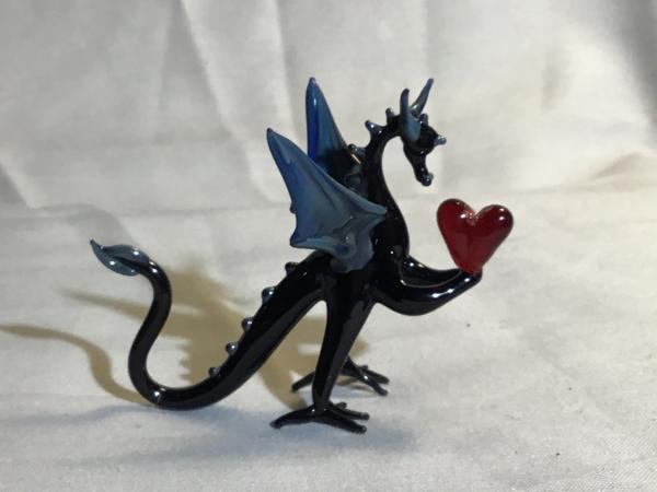 Love Dragon- black w/exotic wings