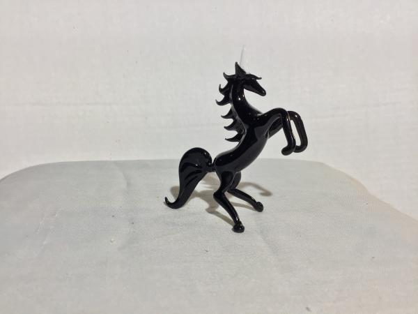 Unicorn- rearing black picture