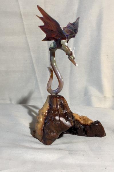 Dragon on Manzanita Burl wood picture