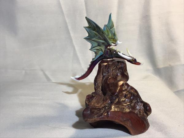 Dragon on Manzanita Burl wood picture