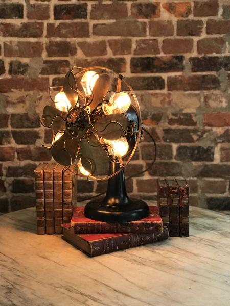 Turn of the Century Westinghouse Six Bladed Tank Fan Light Fixture picture