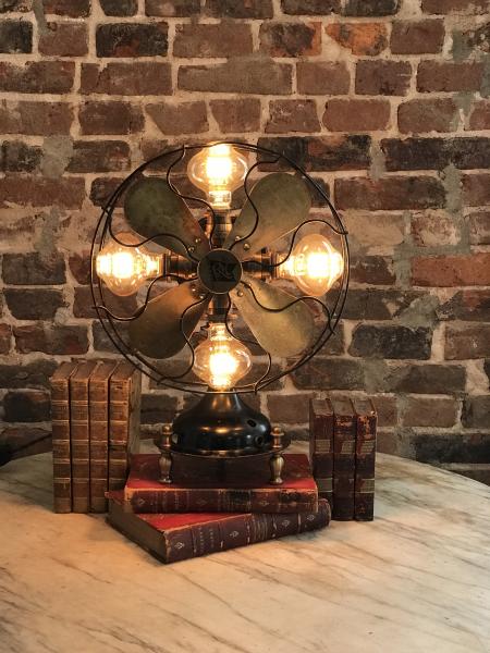 WWI Era Robbins & Meyers Fan Light Fixture