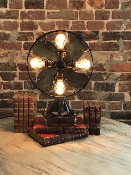 WWI Era Emerson Electric Fan Light Fixture picture