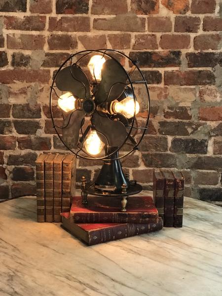 WWI Era Emerson Electric Fan Light Fixture picture