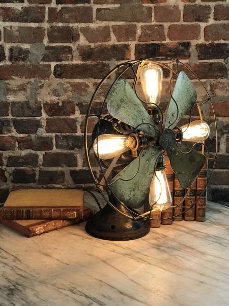 Turn of the Century General Electric Tank Fan Light Fixture