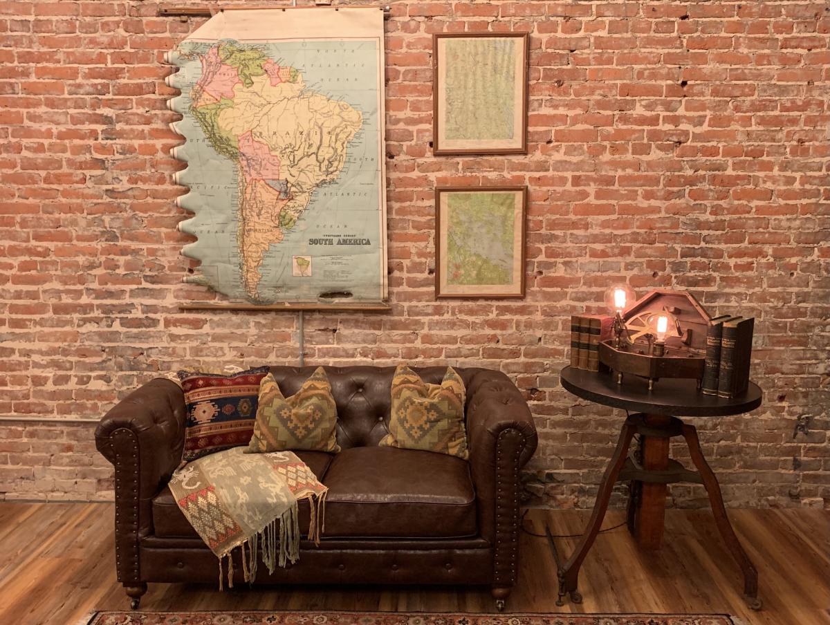 19th century Coastal Alidade Light Fixture picture