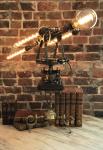 19th century James Queen & Company Theodolite Desk Light Fixture