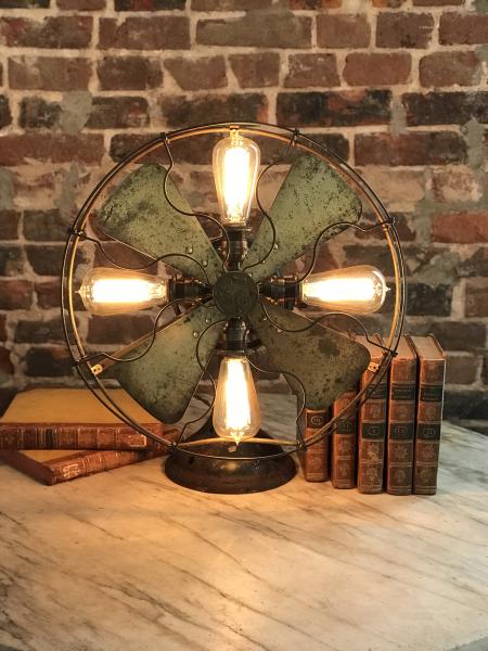 Turn of the Century General Electric Tank Fan Light Fixture picture