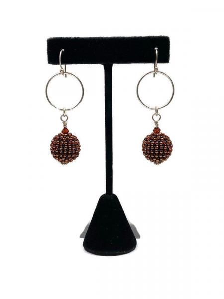 Beaded ball earrings picture