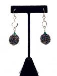 Beaded ball earrings