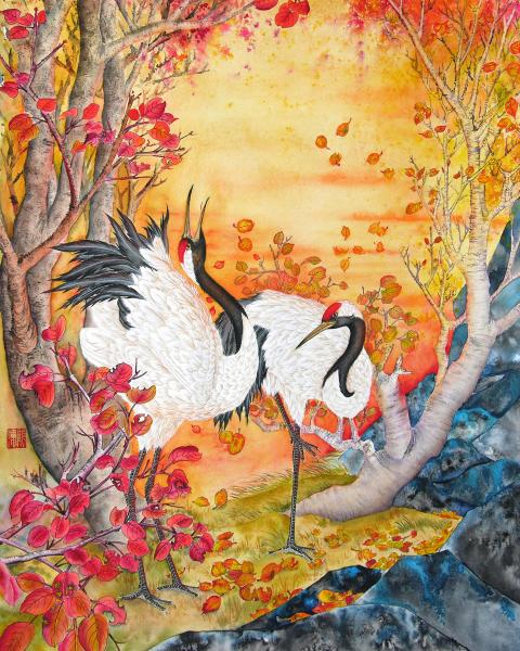 Autumn Cranes