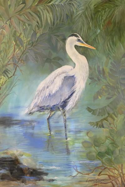 Blue Heron Canvas picture