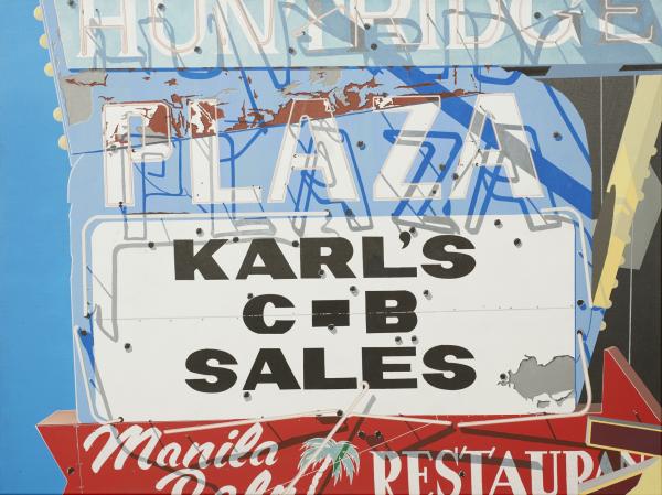 "KARL'S LAS VEAGS".   ORIGINAL ACRYLIC ON CANVAS