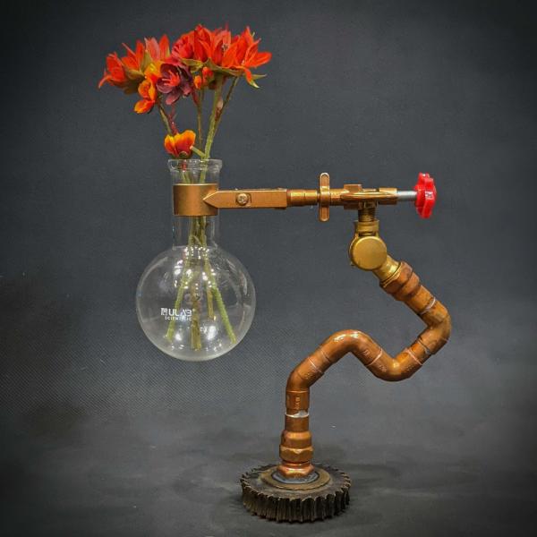 Steampunk Copper Vase