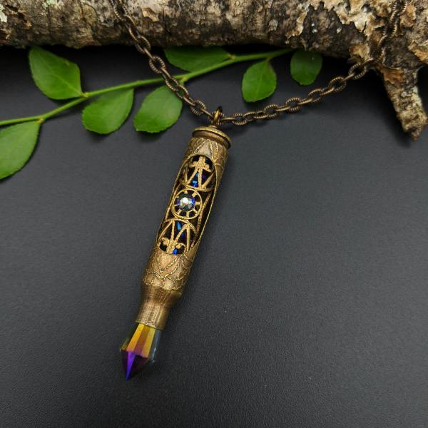 one of a kind recycled bullet necklace