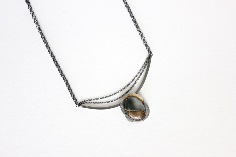 Polygram Jasper Necklace