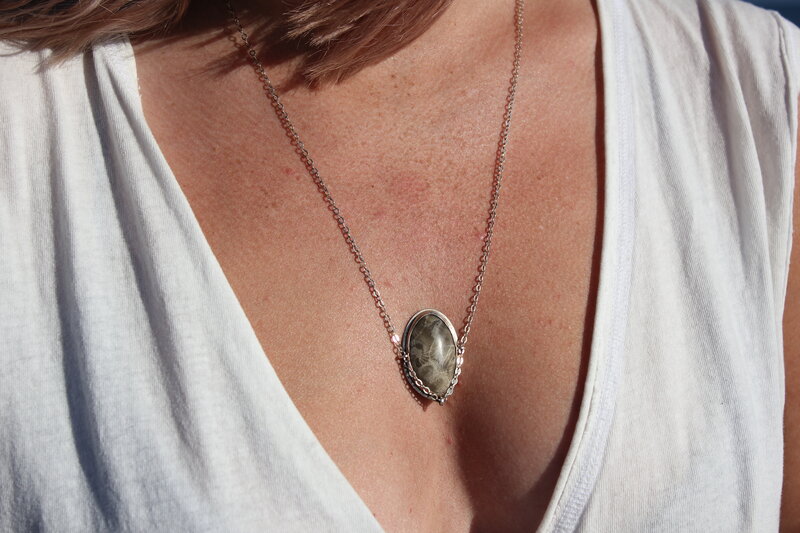 Michigan Petoskey Stone Pendant picture