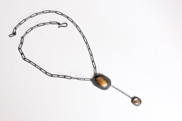 Tigers Eye/Golden Rutile Necklace picture