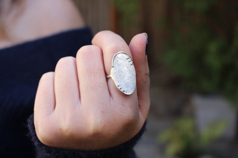 Textured Sterling Ring