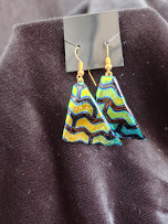 Fused dichroic earrings picture
