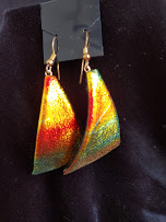 Fused dichroic earrings picture