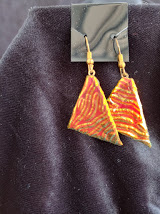 Fused dichroic earrings picture