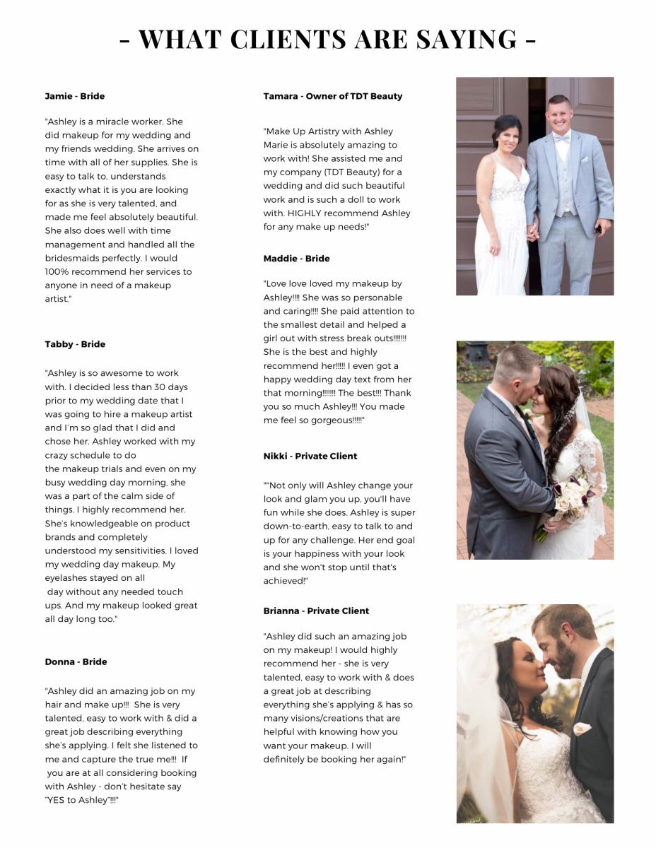 Bridal Makeup and Hair Package Info picture