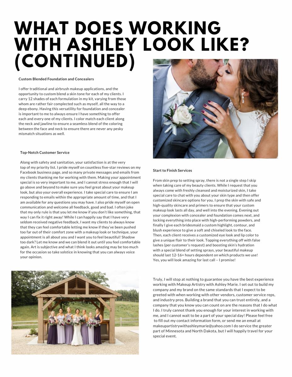 Bridal Makeup and Hair Package Info picture