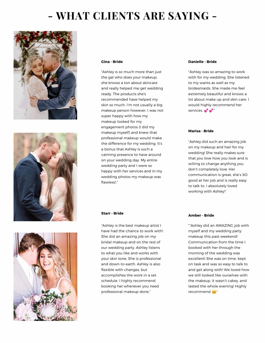 Bridal Makeup and Hair Package Info picture