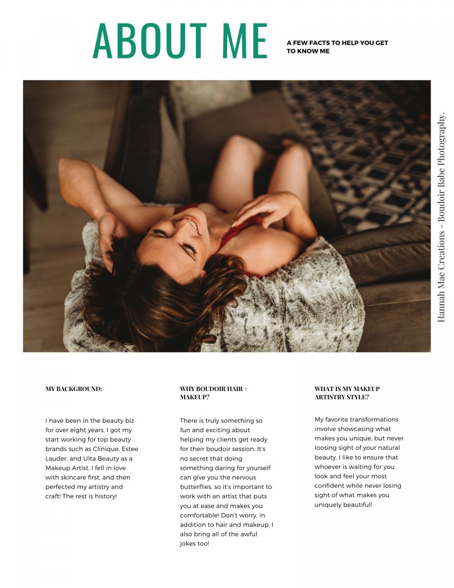 Boudoir Client Hair and Makeup Package picture