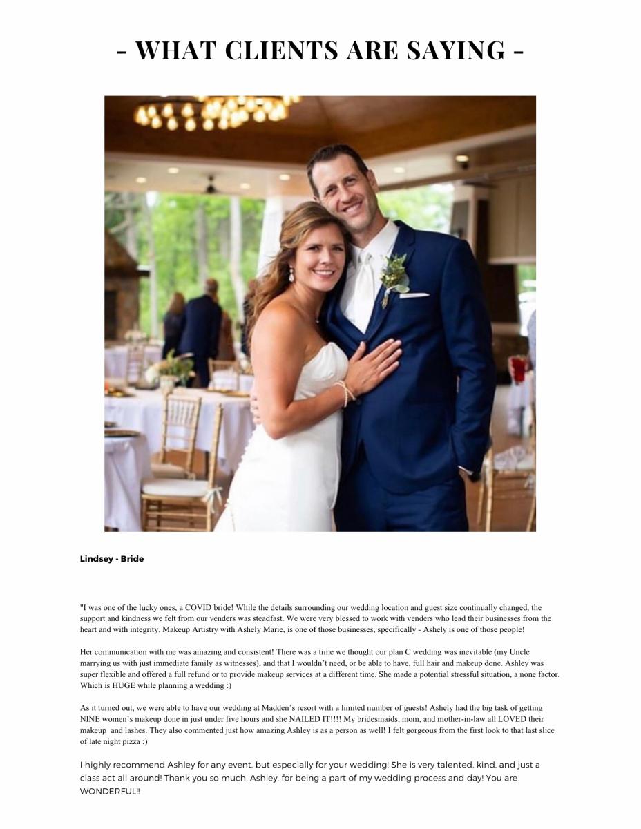 Bridal Makeup and Hair Package Info picture