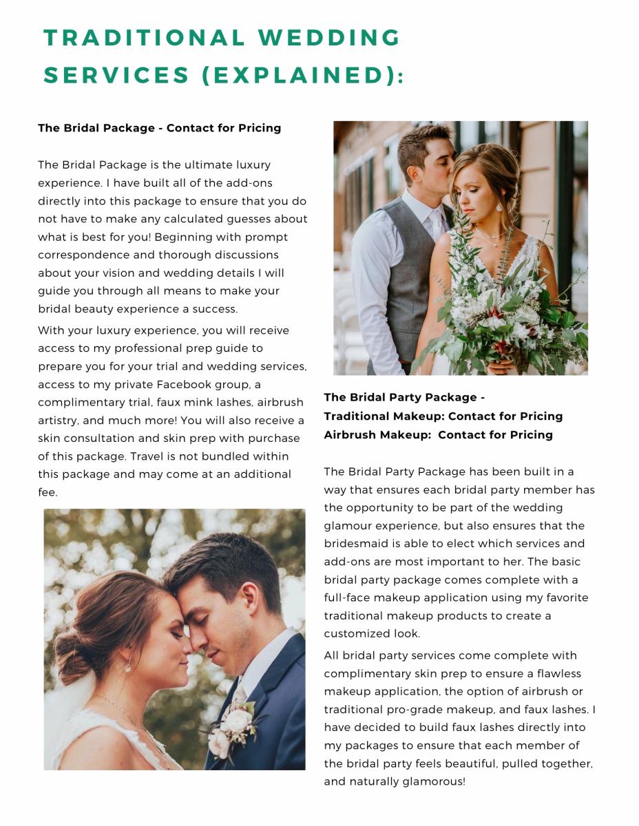 Bridal Makeup and Hair Package Info picture
