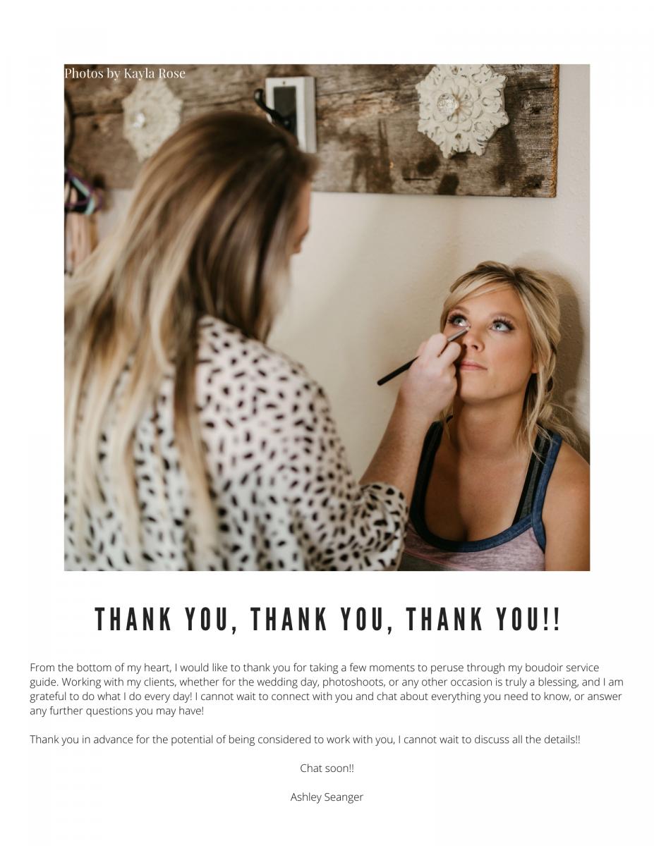 Boudoir Client Hair and Makeup Package picture