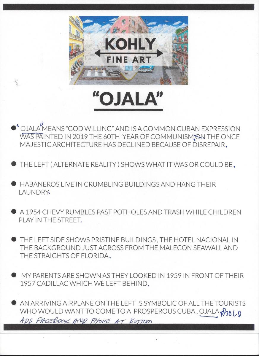 OJALA 44X25.5 CANVAS WRAP GICLEE picture