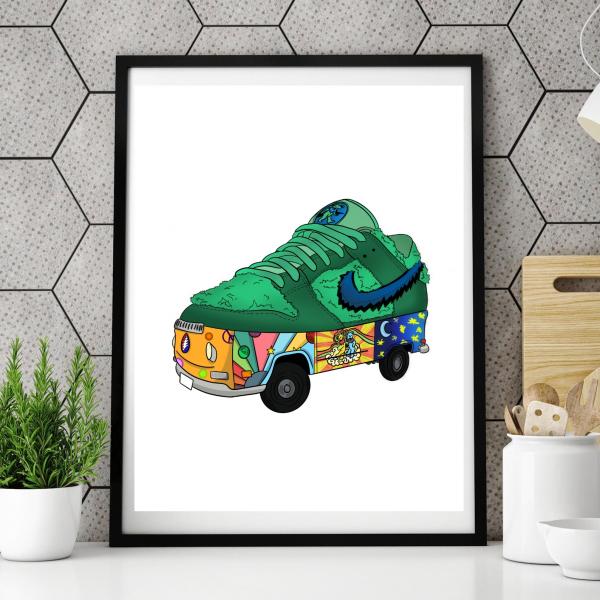 Grateful Dunk - 3D Nike SB Dunk Low Mixed Media picture