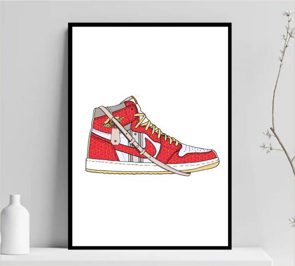 Air Tory - 3D Air Jordan 1 Mixed Media picture